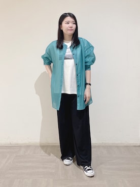 「153cm」｜「アイテム（その他）」を使った、emikaさん（レディース・153cm）の春コーディネート
