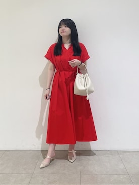 「INDIVI（インディヴィ）のアイテム」を使った、emikaさん（レディース・153cm）の春コーディネート
