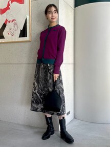 CABaN フランネルジャカードラップスカート caban（キャバン）の「フランネルジャカード ラップスカート（スカート