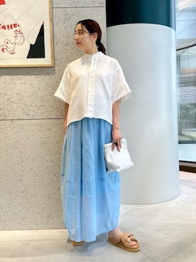 「caban（キャバン）のアイテム」を使った、Ono_TOMORROWLANDさん（レディース・159cm）の夏コーディネート