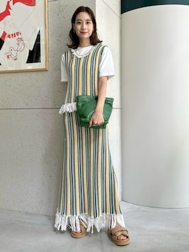 「アイテム（ワンピース/ドレス）」を使った、Ono_TOMORROWLANDさん（レディース・159cm）の夏コーディネート