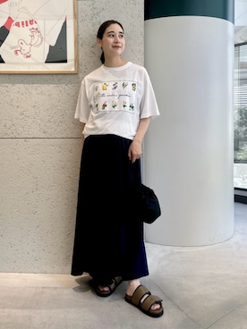 「アイテム（ワンピース/ドレス、ブルー系）」を使った、Ono_TOMORROWLANDさん（レディース・159cm）の夏コーディネート