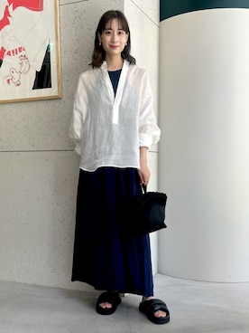 「caban」｜Ono_TOMORROWLANDさん（レディース・159cm）の夏コーディネート