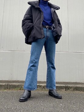 「COS（コス）のアイテム（ブーツ）」を使った、__konare__さん（メンズ・177cm）の冬コーディネート