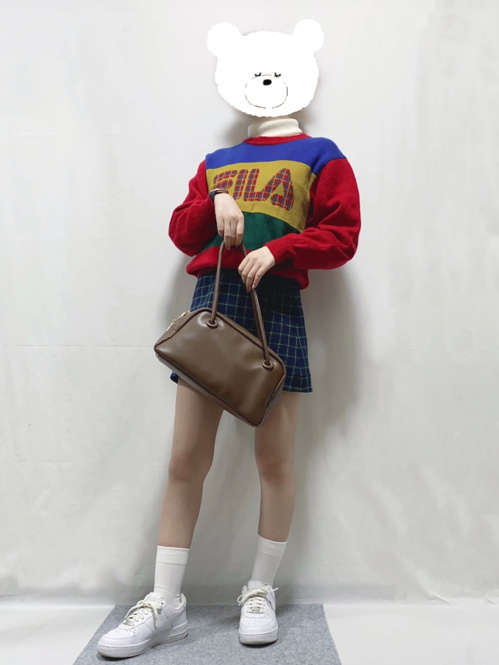 「古着、古着MIX、古着コーデ、古着好きな人と繋がりたい、古着女子、おしゃれさんと繋がりたい、冬コーデ、デート、shein、SHEIN」｜「古着のアイテム（スカート、グリーン系）」を使った、🍨さん（レディース・155cm）の冬コーディネートの1枚目の写真