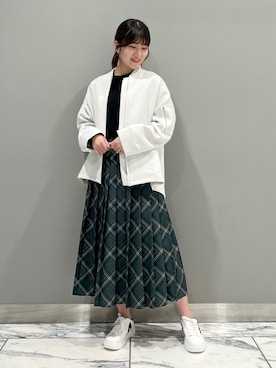 「セットアイテム」｜「アイテム（ブルゾン）」を使った、Mayuさん（レディース・162cm）の秋コーディネート