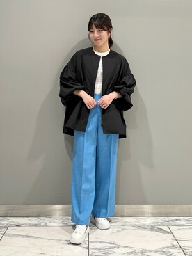 「袖ボリューム」｜「アイテム（その他）」を使った、Mayuさん（レディース・162cm）の秋コーディネート