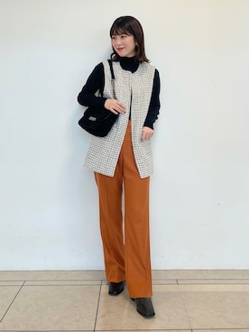 「162cm」｜「アイテム（その他）」を使った、Mayuさん（レディース・162cm）の秋コーディネート
