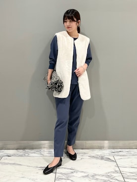 「セットアイテム」｜「アイテム（ブルゾン）」を使った、Mayuさん（レディース・162cm）の秋コーディネート