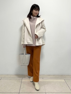 「162cm」｜「アイテム（その他アウター）」を使った、Mayuさん（レディース・162cm）の冬コーディネート