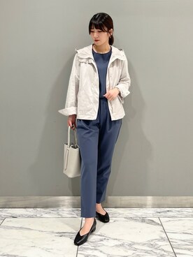 「162cm」｜「アイテム（ブルゾン）」を使った、Mayuさん（レディース・162cm）の秋コーディネート