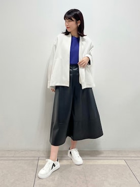 「162cm」｜「アイテム（ブルゾン）」を使った、Mayuさん（レディース・162cm）の冬コーディネート