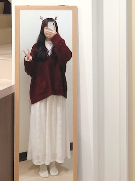 「ATTENTION（アテンション）のアイテム」を使った、文文さん（レディース・159cm）の冬コーディネート