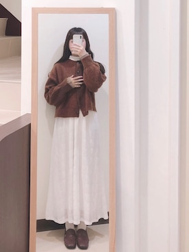 「ATTENTION（アテンション）のアイテム」を使った、文文さん（レディース・159cm）の冬コーディネート