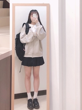 「ATTENTION（アテンション）のアイテム」を使った、文文さん（レディース・159cm）の冬コーディネート