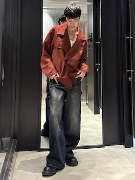 「アイテム（ブルゾン）」を使った、taigawedさん（メンズ・174cm・20代）の秋コーディネート