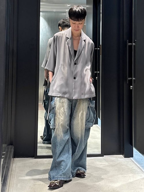 セール】デニムワイドカーゴパンツ(HARE)（カーゴパンツ）｜HARE