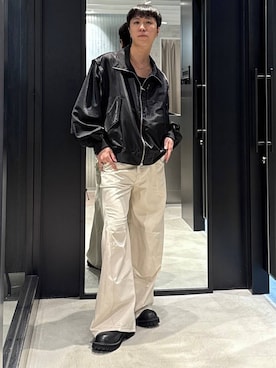 「HARE（ハレ）のアイテム（ブルゾン）」を使った、taigawedさん（メンズ・174cm）の秋コーディネート