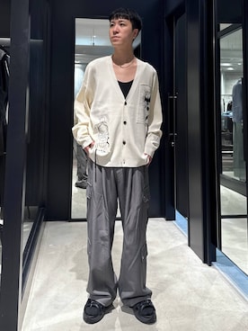 「アイテム（カーゴパンツ）」を使った、taigawedさん（メンズ・174cm・20代）の夏コーディネート
