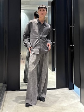 「アイテム（バレエシューズ）」を使った、taigawedさん（メンズ・174cm・20代）の夏コーディネート