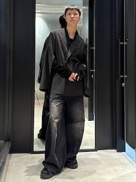 「アイテム（テーラードジャケット）」を使った、taigawedさん（メンズ・174cm・20代）の夏コーディネート