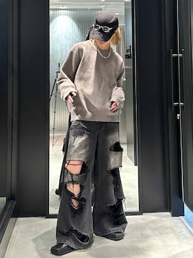 「HARE（ハレ）のアイテム（キャップ）」を使った、taigawedさん（メンズ・174cm）の秋コーディネート