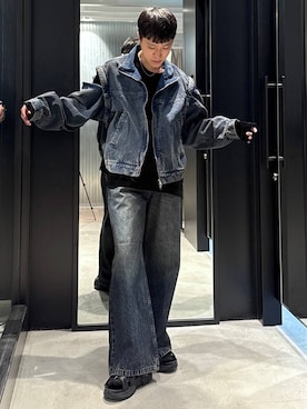 「アイテム（ブルゾン）」を使った、taigawedさん（メンズ・174cm）の夏コーディネート