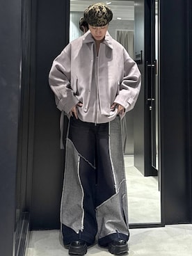 「HARE（ハレ）のアイテム（ブルゾン）」を使った、taigawedさん（メンズ・174cm）の秋コーディネート