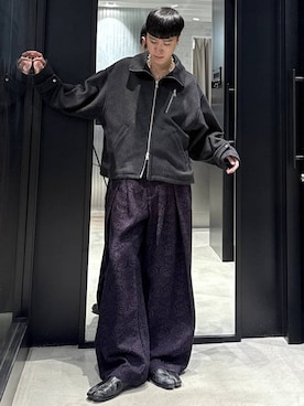 「HARE（ハレ）のアイテム（ブルゾン）」を使った、taigawedさん（メンズ・174cm）の秋コーディネート