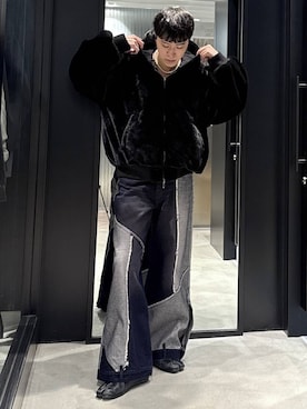 「HARE（ハレ）のアイテム（ブルゾン）」を使った、taigawedさん（メンズ・174cm）の秋コーディネート