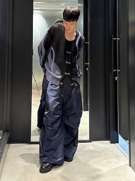 「アイテム（カーディガン/ボレロ）」を使った、taigawedさん（メンズ・174cm）の夏コーディネート