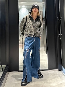 「アイテム（ブルゾン）」を使った、taigawedさん（メンズ・174cm・20代）の秋コーディネート