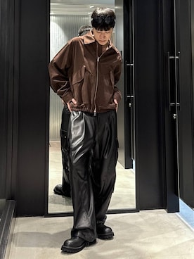 「アイテム（ブルゾン）」を使った、taigawedさん（メンズ・174cm）の秋コーディネート