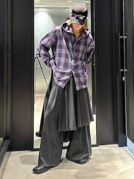 「HARE（ハレ）のアイテム（帽子）」を使った、taigawedさん（メンズ・174cm）の秋コーディネート