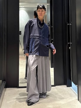 「アイテム（バレエシューズ）」を使った、taigawedさん（メンズ・174cm・20代）の夏コーディネート
