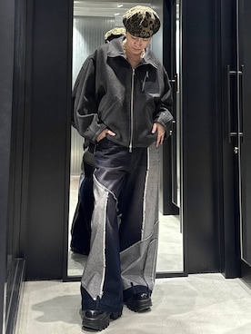 「HARE（ハレ）のアイテム（ブルゾン）」を使った、taigawedさん（メンズ・174cm）の秋コーディネート