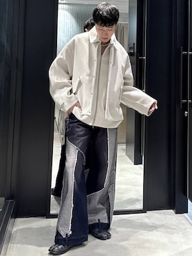 「HARE（ハレ）のアイテム（ブルゾン）」を使った、taigawedさん（メンズ・174cm）の秋コーディネート