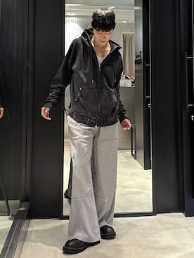 「HARE（ハレ）のアイテム（パーカー）」を使った、taigawedさん（メンズ・174cm）の秋コーディネート