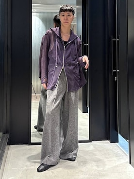 「アイテム（バレエシューズ）」を使った、taigawedさん（メンズ・174cm・20代）の夏コーディネート