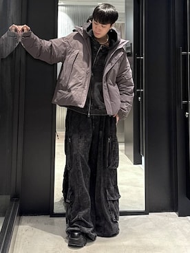 「アイテム（スウェットパンツ）」を使った、taigawedさん（メンズ・174cm）の冬コーディネート