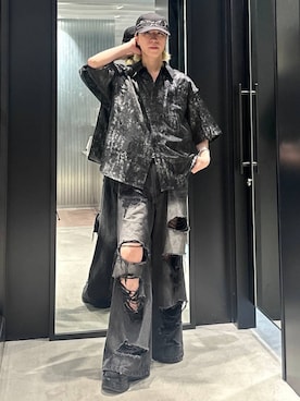 「HARE（ハレ）のアイテム（帽子）」を使った、taigawedさん（メンズ・174cm）の夏コーディネート