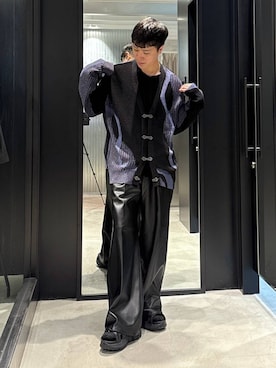 「アイテム（カーディガン/ボレロ）」を使った、taigawedさん（メンズ・174cm・20代）の夏コーディネート