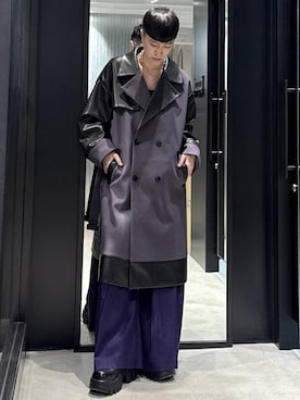 「アイテム（トレンチコート）」を使った、taigawedさん（メンズ・174cm）の秋コーディネート
