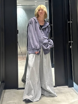 「高見え」｜「アイテム（スウェットパンツ）」を使った、taigawedさん（メンズ・174cm）の夏コーディネート