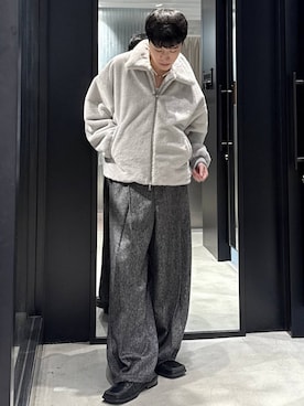 「HARE（ハレ）のアイテム（ブルゾン）」を使った、taigawedさん（メンズ・174cm）の秋コーディネート