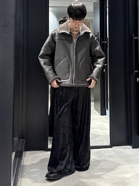 「HARE（ハレ）のアイテム（ブルゾン）」を使った、taigawedさん（メンズ・174cm）の秋コーディネート
