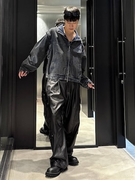 「HARE（ハレ）のアイテム（タンクトップ）」を使った、taigawedさん（メンズ・174cm）の秋コーディネート