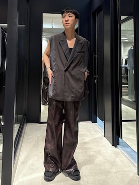 「アイテム（ベスト）」を使った、taigawedさん（メンズ・174cm）の夏コーディネート