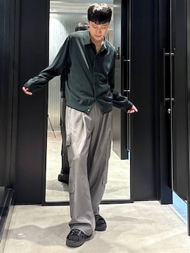 「アイテム（カーゴパンツ）」を使った、taigawedさん（メンズ・174cm・20代）の夏コーディネート