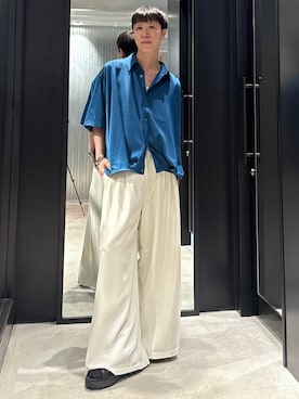 「HARE（ハレ）のアイテム（サンダル）」を使った、taigawedさん（メンズ・174cm）の夏コーディネート